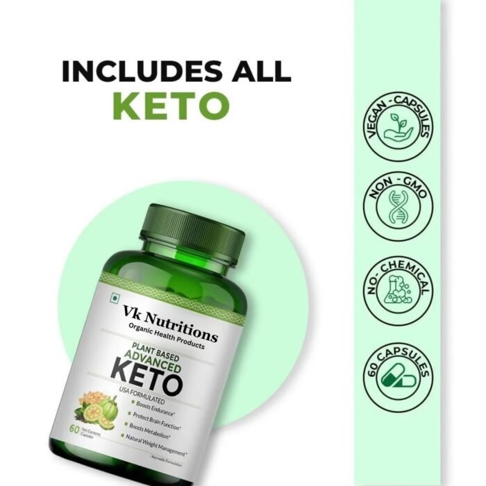 Vk Nutritions Advanced Keto Capsule - 60 Capsules - Image 3