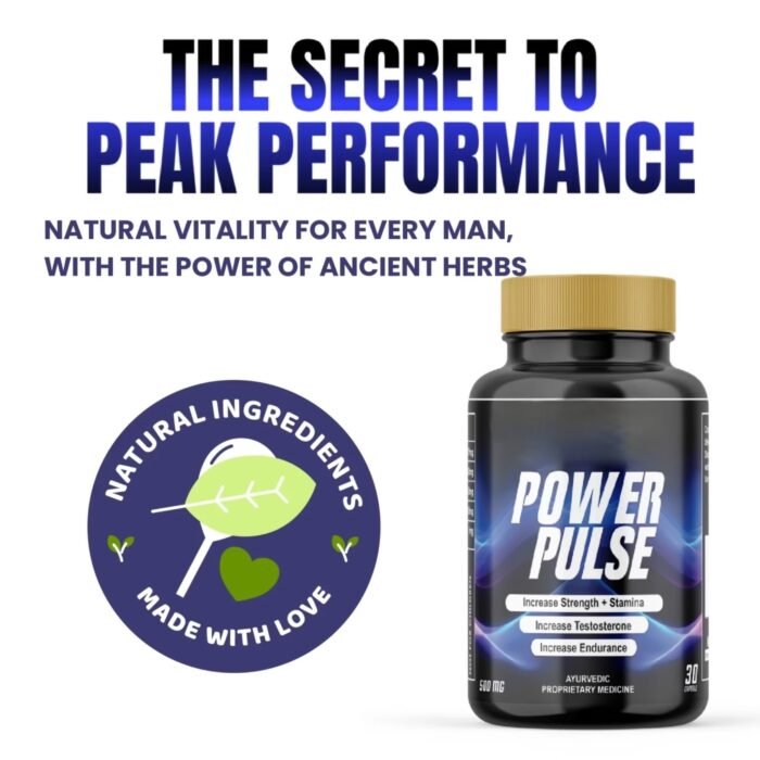 VK Nutritions Organic Health Products Power Pulse – Strength, Stamina & Testosterone Booster