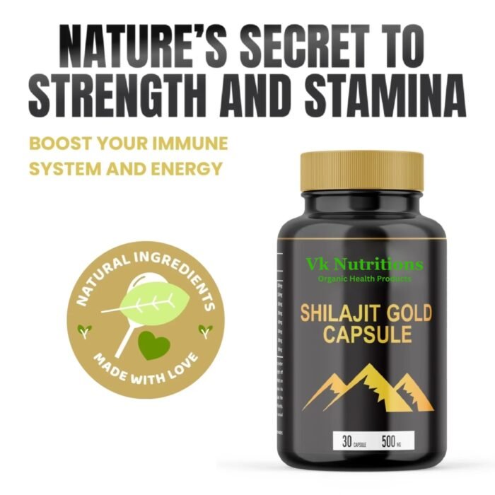 VK Nutritions Organic Health Products Shilajit – Strength, Stamina & Performance Booster