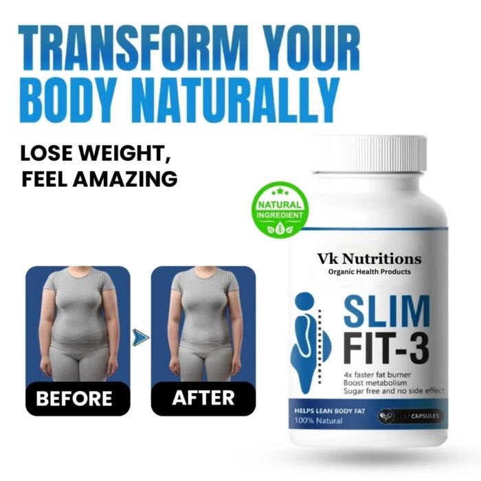 Slim Fit-3 – Advanced Fat Burner & Metabolism Booster  ( 2 Months Course )