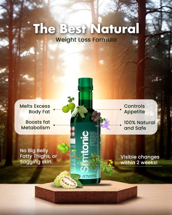 Slimtonic – Natural Ayurvedic Weight Loss Tonic 25+ Herbs for Detoxe - Image 3